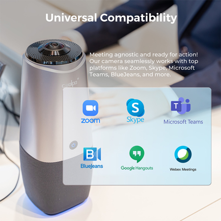 【美品】Coolpo AI Huddle 360° webカメラ CP-P20A Coolpo AI Huddle PANA All-In-One 360 Degree Video