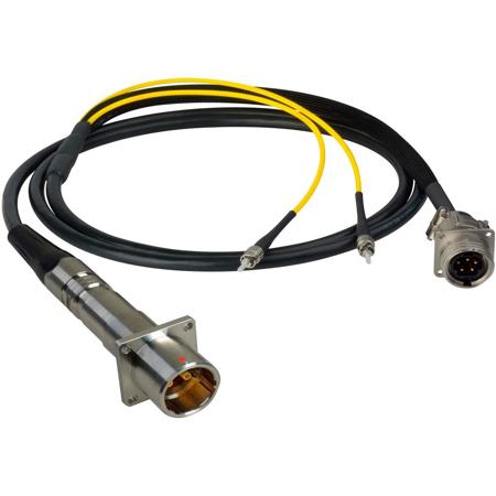 Camplex 25' LEMO PBW to Duplex ST and 5-Pin AMP Reverse Gender Breakout Cable