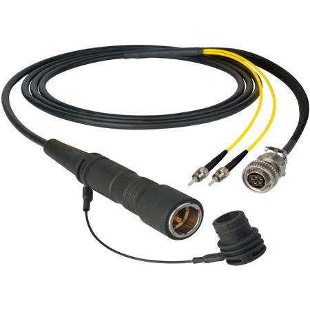 Camplex 15' LEMO PUW to Duplex LC and 5-Pin AMP Power In-Line Breakout Cable