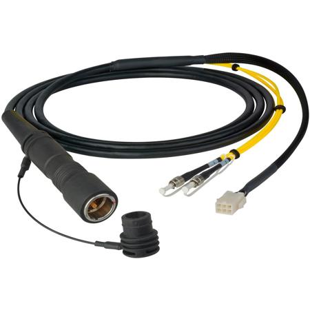 Camplex 10' LEMO PUW to Duplex ST & 6-Pin AMP Power In-Line Fiber Breakout Cable