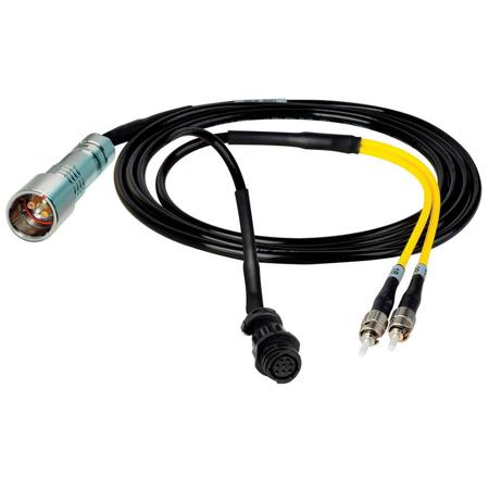 Camplex LEMO PUW-Duplex ST, 8-Pin AMP Reverse Gender In Line Breakout Cable, 15'