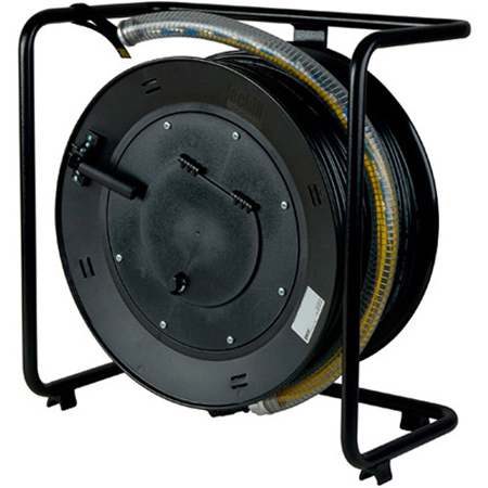 Camplex 1000' 12-Channel ST Singlemode Fiber Optic Tactical Snake Cable Reel with Protective Pulling Sleeve