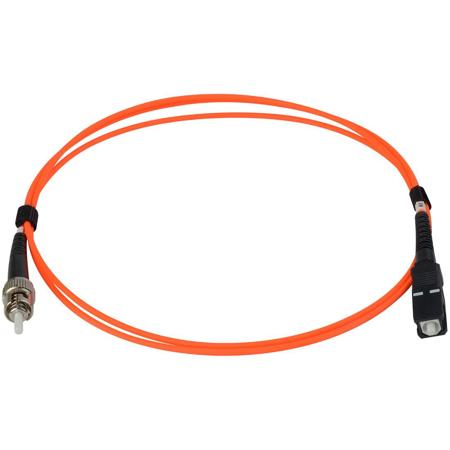 Camplex 1m (3.28') 62.5/125u Simplex ST to SC Fiber Optic Patch Cable, Orange