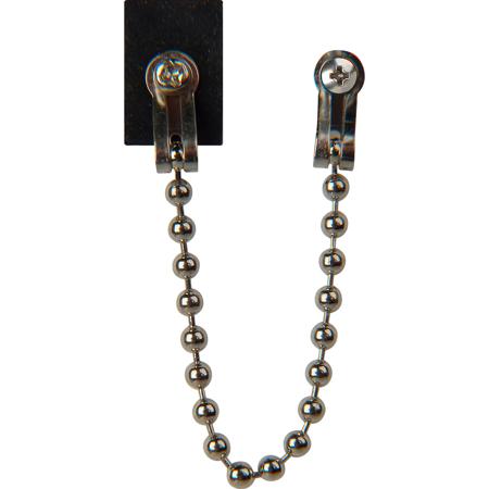 Camplex SC Fiber Connector Metal Dust Cap with Metal Chain for Chassis, 50-Pack