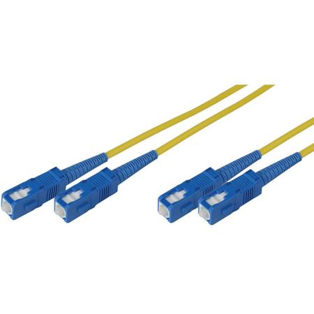 Camplex 10m/32.81' 9u/125u Singlemode Duplex SC to SC Patch Cable, Yellow