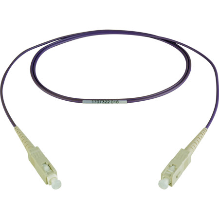 Camplex 3.28' OM4 10/40/100G Multimode Simplex SC-SC Fiber Patch Cable, Purple