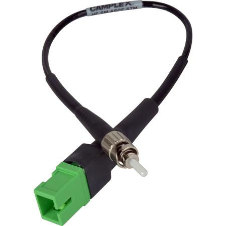 Camplex APC SC Female to UPC SC Male Singlemode Fiber Optic Tactical Adapter, 6"