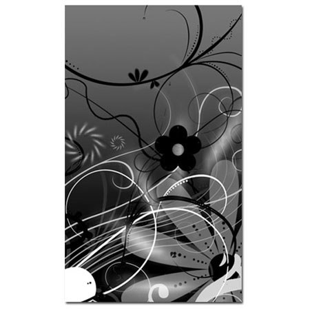 Alpine Innovations SPFD-00-B27 Spudz Classic Mini Microfiber Lens Cloth 2x4.5" - "Black Flower USA"