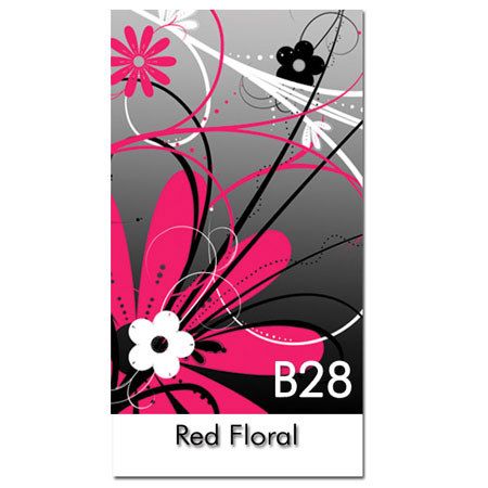 Alpine Innovations SPFD-00-B28 Spudz Classic Mini Microfiber Lens Cloth 2x4.5" - "Red Floral USA"