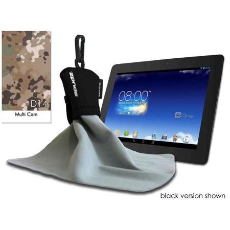 Alpine Innovations SUFD20-D14 Spudz Ultra Large Microfiber Lens Cloth With Flip Pouch 10x10" - "Multi Cam USA"