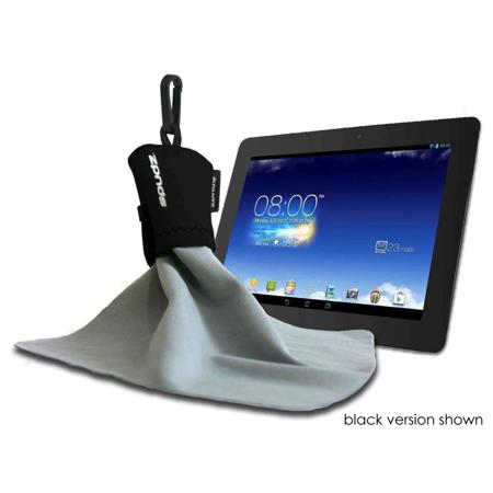 Alpine Innovations SUFD20-G23 Spudz Ultra Large Microfiber Lens Cloth With Flip Pouch 10x10" - "Eggplant USA"