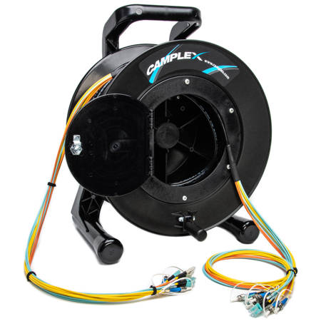 Camplex TAC-ALL 500' 12-Ch ST Singlemode & LC Multimode Tactical Snake on Reel