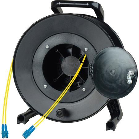 Camplex 2-Channel LC Singlemode Fiber Optic Tactical Snake on Reel, 250'