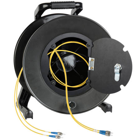 Camplex 150' 2-Channel ST Singlemode Fiber Optic Tactical Snake Cable On Reel