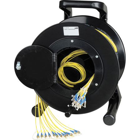 Camplex 328' 4-channel Lc Singlemode Fiber Optic Tactical Snake Cable On Reel
