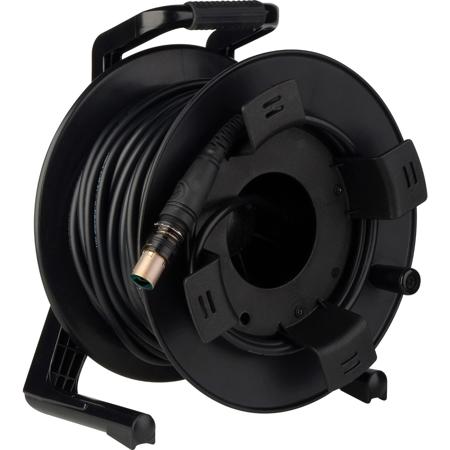 Camplex 100' opticalCON DUO Multimode Fiber Optic Tactical Cable Reel