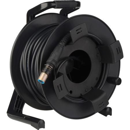 Camplex 750' 4-CH opticalCON QUAD Multimode Xtreme Fiber Tactical Cable Reel
