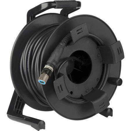 Camplex 100' 4-CH OpticalCON QUAD Singlemode Xtreme Fiber Tactical Cable Reel