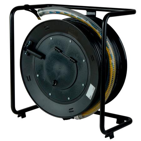Camplex 1000' 4-CH ST Singlemode Fiber Tactical Snake Cable Reel with Sleeve