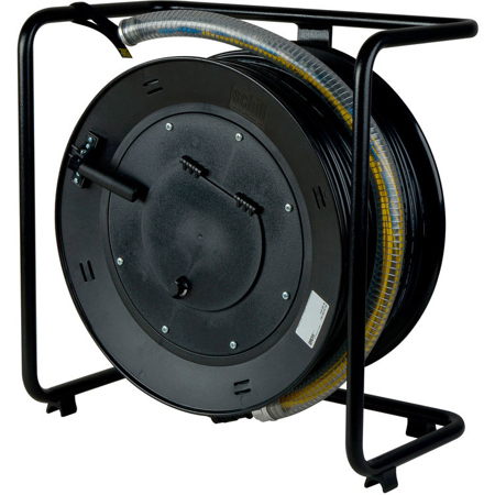 Camplex 1000' 12-CH LC Singlemode Fiber Tactical Snake Cable Reel with Sleeve