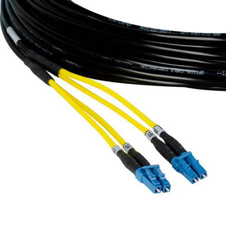 Camplex 25' 2-Channel LC Singlemode Tactical Fiber Optical Snake Cable