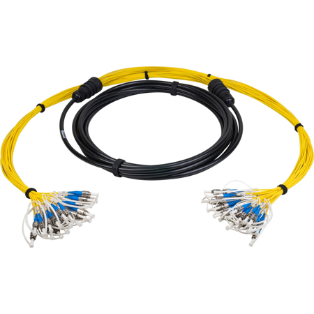 Camplex 100' 24-Channel SC Singlemode Tactical Fiber Optical Snake Cable
