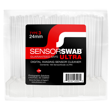 Photographic Solutions Swab ULTRA Cleaning Tool (Type 3) for FX or Full-Frame Sensor, Bag of 100