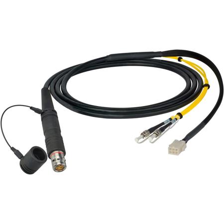 Camplex 10' LEMO FUW to Dual ST and 6-Pin Amp In-Line Fiber Breakout Cable