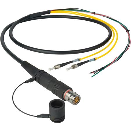 Camplex 15' LEMO FUW to Dual ST & Blunt Lead Power In-Line Fiber Breakout Cable