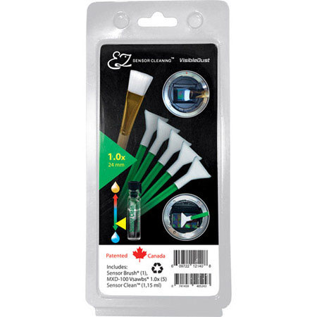 Visible Dust EZ Sensor Cleaning Kit PLUS with 5 Green 1.0x Vswabs