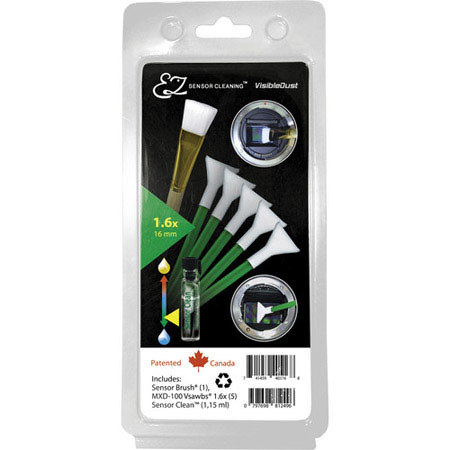 Visible Dust EZ Sensor Cleaning Kit PLUS with 5 Orange 1.6x Vswabs