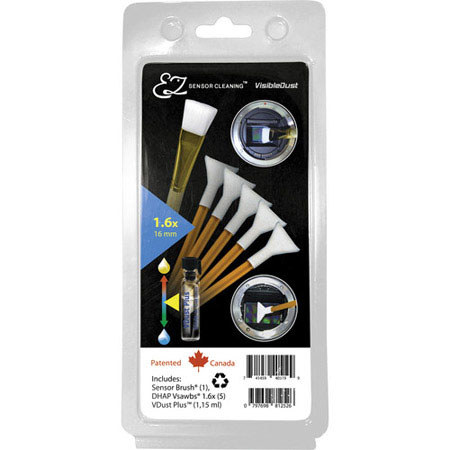 Visible Dust EZ Sensor Cleaning Kit PLUS with 5 Orange DHAP 1.6x Vswabs