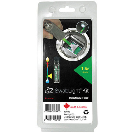 Visible Dust EZ SwabLight Kit with 1.6x Green Vswabs and Sensor Clean Liquid