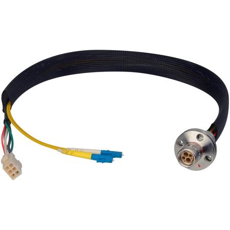 Camplex 12" LEMO FXW to Duplex LC & 6-Pin Amp Power Fiber Breakout Cable