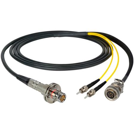 Camplex 10' LEMO FMW to Duplex LC & 5-Pin Amp Power In-Line Fiber Breakout Cable