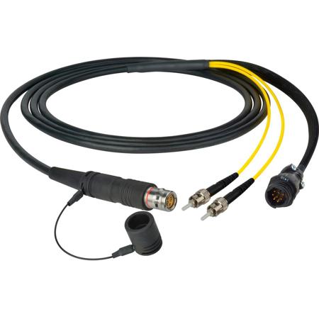 Camplex 15' LEMO FUW to Duplex LC and 8-Pin AMP Reverse Gender Breakout Cable