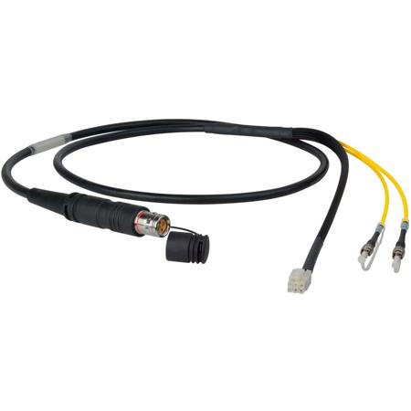 Camplex 6' LEMO FUW to Duplex LC and 6-Pin AMP Reverse Gender Breakout Cable