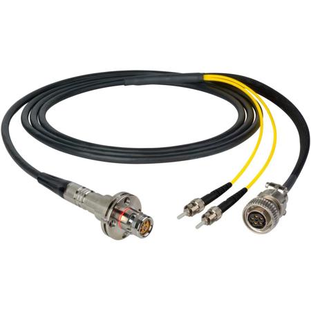 Camplex 50' LEMO FMW to Duplex ST & 5-Pin Amp Power In-Line Fiber Breakout Cable