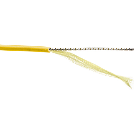 Camplex 3.28' 9/125 Singlemode Duplex LC-LC Armored Fiber Patch Cable, Yellow