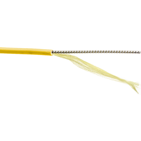 Camplex 3.28' 9/125 Singlemode Duplex ST-LC Armored Fiber Patch Cable, Yellow