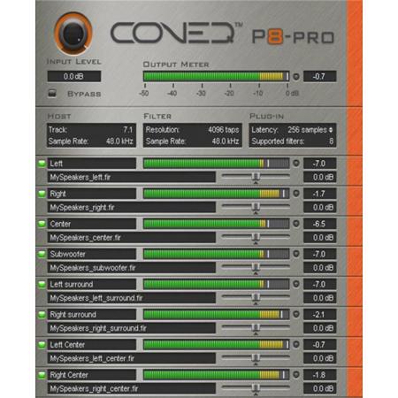 CONEQ 8 Channel Room Correction EQ Plug-in, VST/RTAS Format Bundle ...