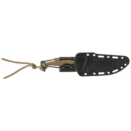 CRKT Tighe Breaker Fixed Blade Knife with Plain Edge Blade, Olive Drab Green