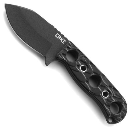 CRKT Pangolin 2.9" Fixed Black Blade Knife, Glass-Reinforced Nylon Handle