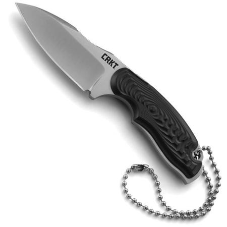 CRKT Civet Drop Point 2.4" Fixed Satin Blade Knife,Glass-Reinforced Nylon Handle