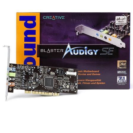 Creative Labs Sound Blaster Audigy SE Sound Board, Varpak