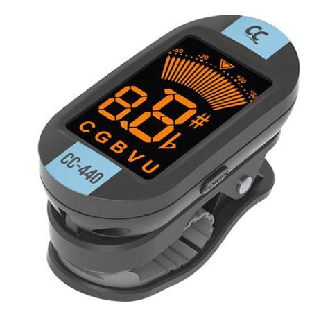 ChromaCast CC-440 Chromatisches Stimmgerät – 2 Stück, Blau, Für Gitarre, Bass, Ukulele