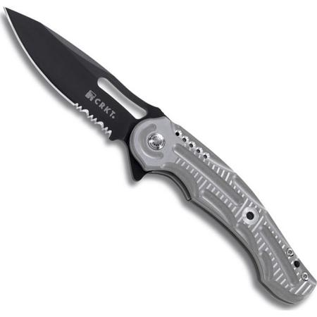 CRKT Ikoma Sampa Black Titanium Nitride Blade Folding Knife with Combo Edge