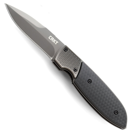 CRKT Fulcrum 2 Compact Folding Knife, 2.8" Spear Point Fine Edge Titanium Blade