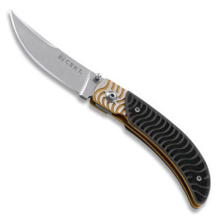 CRKT Jernigan Persian Folder Folding Pocket Knife, 2.71 Plain Edge Blade