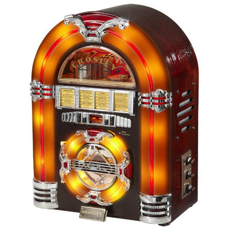 Crosley Radio Jukebox with CD Player, Walnut